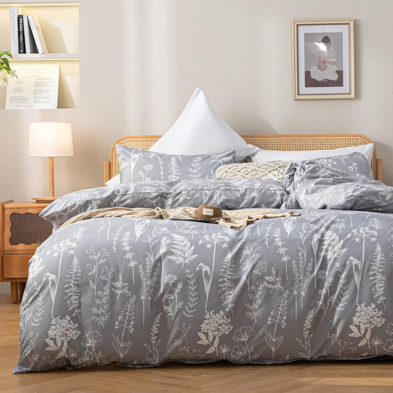 Unkoma Floral Comforters Queen Size Bedding Comforter Sets 3 Pieces Wayfair